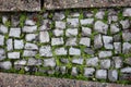 Walking road brick Royalty Free Stock Photo