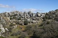 Walking route of El Torcal de Antequera Royalty Free Stock Photo