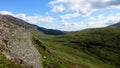 Walking route up Snowdon, Snowdonia national park Royalty Free Stock Photo