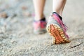 Walking or running legs, sports shoe Royalty Free Stock Photo