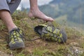 Walking shoes. All terrain shoes Royalty Free Stock Photo