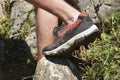 The Walking shoes. All terrain shoes Royalty Free Stock Photo