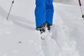 Walking with ski touring Royalty Free Stock Photo