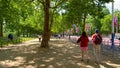 Walking through St. Jamess Park in London at summertime - LONDON, UK - JUNE 9, 2022