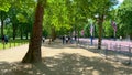 Walking through St. Jamess Park in London at summertime - LONDON, UK - JUNE 9, 2022