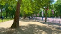 Walking through St. Jamess Park in London at summertime - LONDON, UK - JUNE 9, 2022