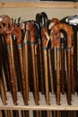 Walking sticks handcrafted by an old gamekeeper