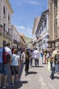 Walking in the streets of Quito