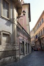 Historic builings and streets in the ancient city of Rome, Italy