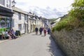 Walking in the sun in Port Issac on a hot sunny summers afternoon Royalty Free Stock Photo