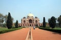 Walking towards the Humayun`s Tomb - Delhi Royalty Free Stock Photo