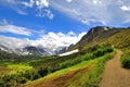 Walking trail in Alaskan mountain