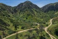 Walking Trails Beneath California Hills Royalty Free Stock Photo