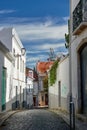 Walking in the typical streets of Lagos, Algarve, south of Portugal