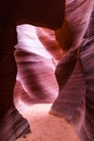 Walking through upper antelope canyon