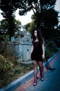 Walking vampire portrait Royalty Free Stock Photo