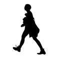 Walking woman silhouette ~