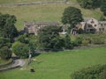 Walking on yorkshire moors. Royalty Free Stock Photo