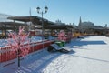 Walking zone on Kremlevskaya Embankment. Kazan, Russia Royalty Free Stock Photo