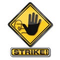 Walkout and strike Royalty Free Stock Photo