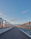 Walkway across a bridge