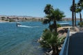 Walkway along the Colorado River, Laughlin, Nevada Royalty Free Stock Photo