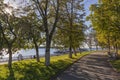 The walkway along the River promenade