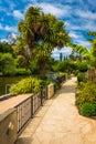 Walkway along Soquel Creek, in Capitola Royalty Free Stock Photo