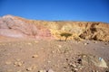 Walkway blue route in Red Canyon. Negev Desert, Eilat, Israel