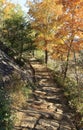 Walkway at Chimney Rock Park NC Royalty Free Stock Photo