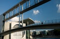 Walkway connecting buildings