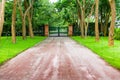 Walkway covered tunnel Trees