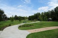 Walkway and foot path at the Freedom Park, Helena Arkansas.