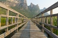 Walkway, lake of Sam Roi Yot