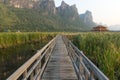 Walkway, lake of Sam Roi Yot