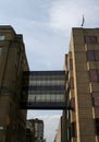 Walkway linking office buildings Royalty Free Stock Photo