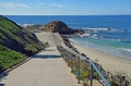 Walkway at the Montage Resort in Laguna Beach, California. Royalty Free Stock Photo