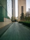 Walkway beside the office building