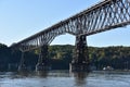 Walkway over the Hudson, also known as the Poughkeepsie Railroad Bridge, in Poughkeepsie, New York Royalty Free Stock Photo