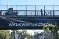 Walkway over the Hudson, also known as the Poughkeepsie Railroad Bridge, in Poughkeepsie, New York Royalty Free Stock Photo