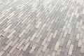 Walkway pathway texture of gray long bricks