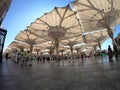 Walkway at Prophet Mosque Madinah Saudi