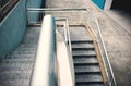 The walkway stairs is outdoor