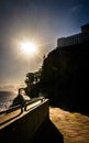 Walkway to Amadores beach Royalty Free Stock Photo