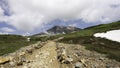 The walkway to Asahidake mountain peak