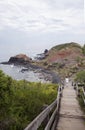 Walkway to Beach, Cape Schanck, Mornington Peninsula, Australia.