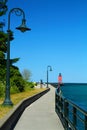 Walkway to the Charlevoix Lighthouse