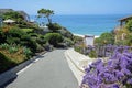 Walkway to Crescent Beach in Laguna Beach, California.