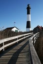 Walkway to Fire Island Lighthouse Royalty Free Stock Photo