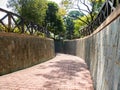 Walkway to Fort Canning Park Tunnel in Singapore